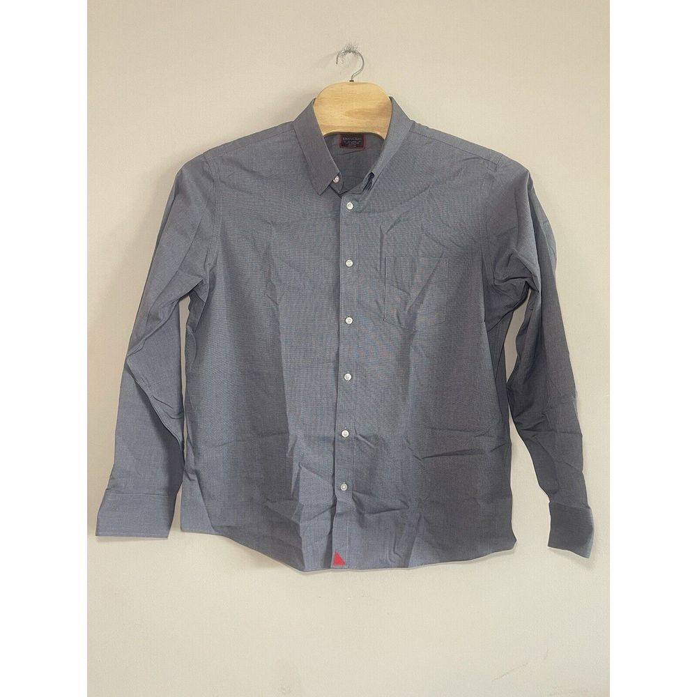 UNTUCKit Men's 2XL Blue Slim‎ Fit & Wrinkle Free LS Button Up Shirt